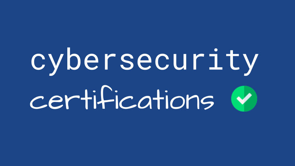 cybersecurity certifications