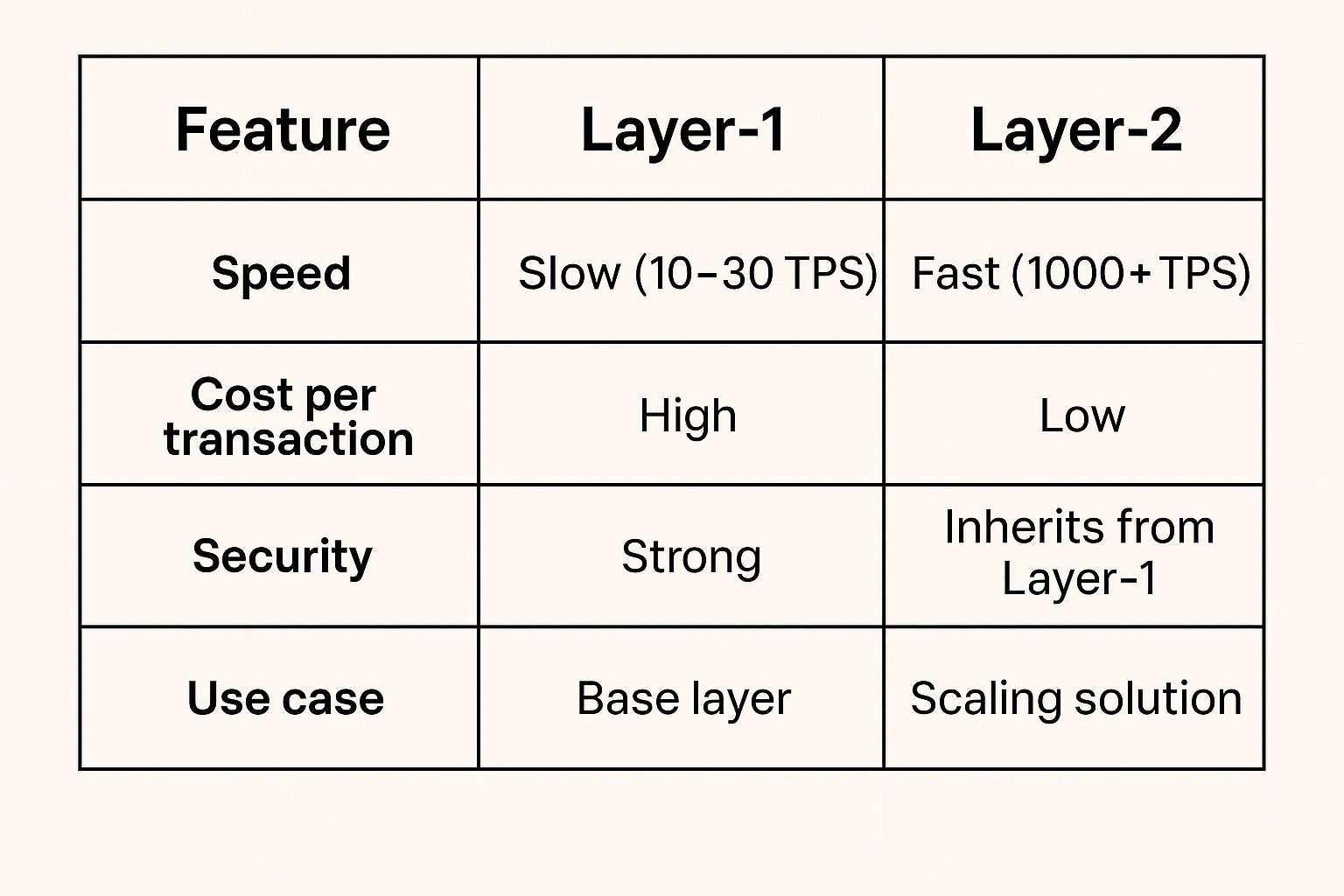Layer-1 vs Layer-2
