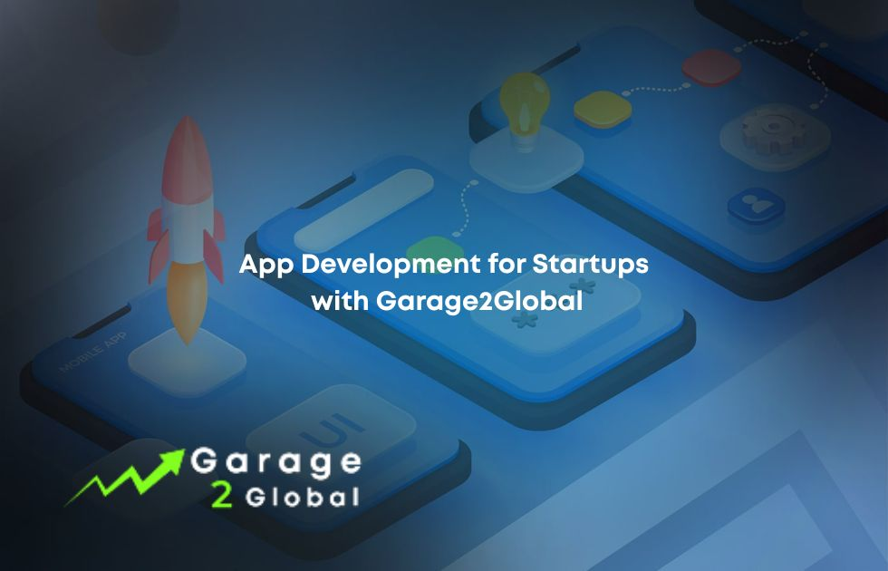 Mockup of a clean, modern Garage2Global app interface.