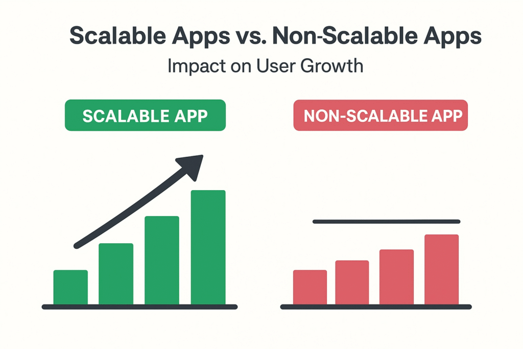 Scalable Apps vs. Non-Scalable Apps — Impact on User Growth